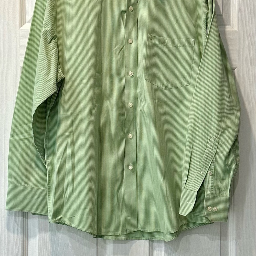 Izod Classic Green Striped Shirt